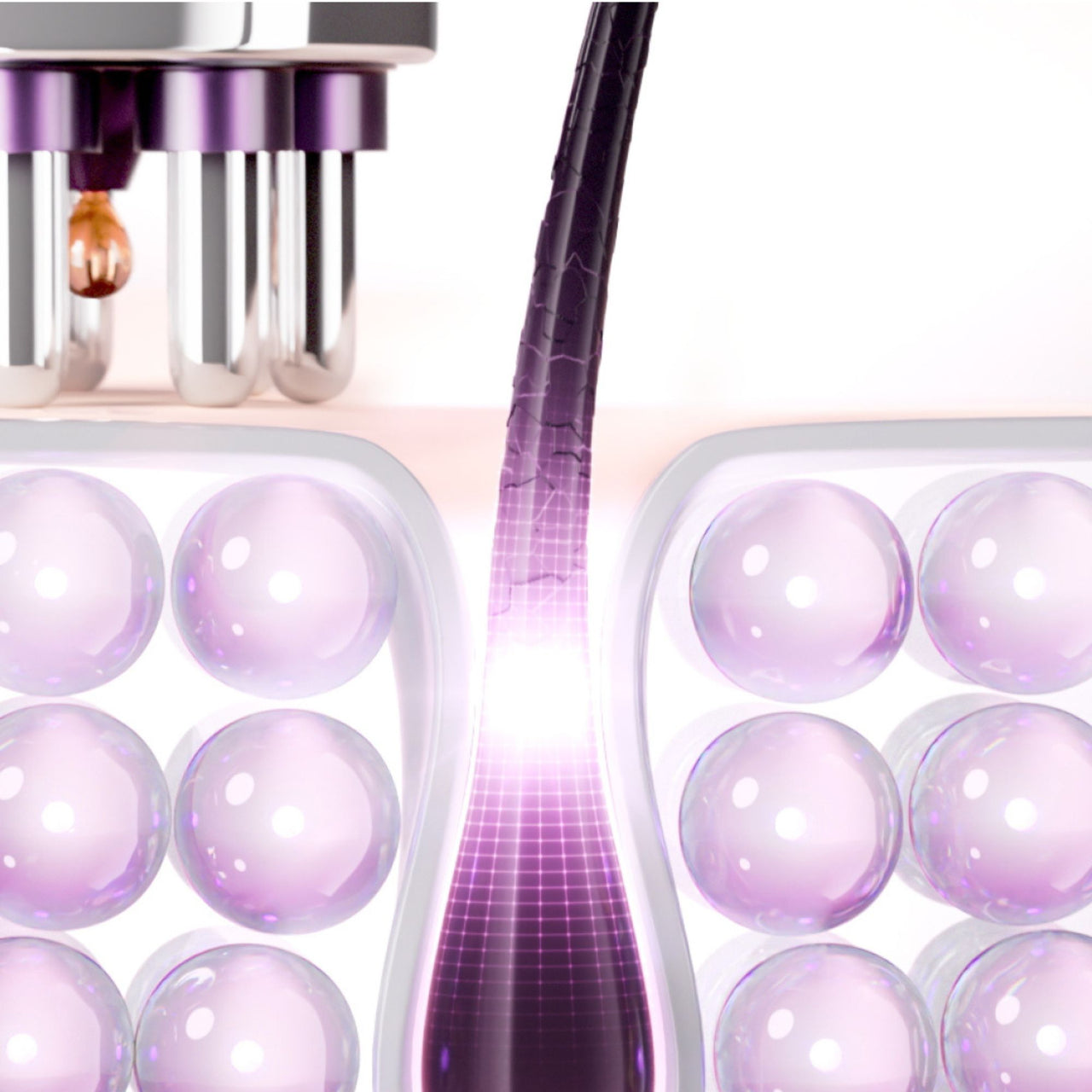 –57,2 % de chute de cheveux*.